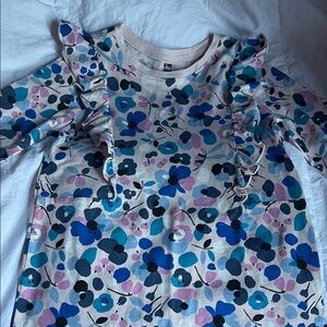 H&M Kids Long Sleeve Floral Top - Blue and Pink